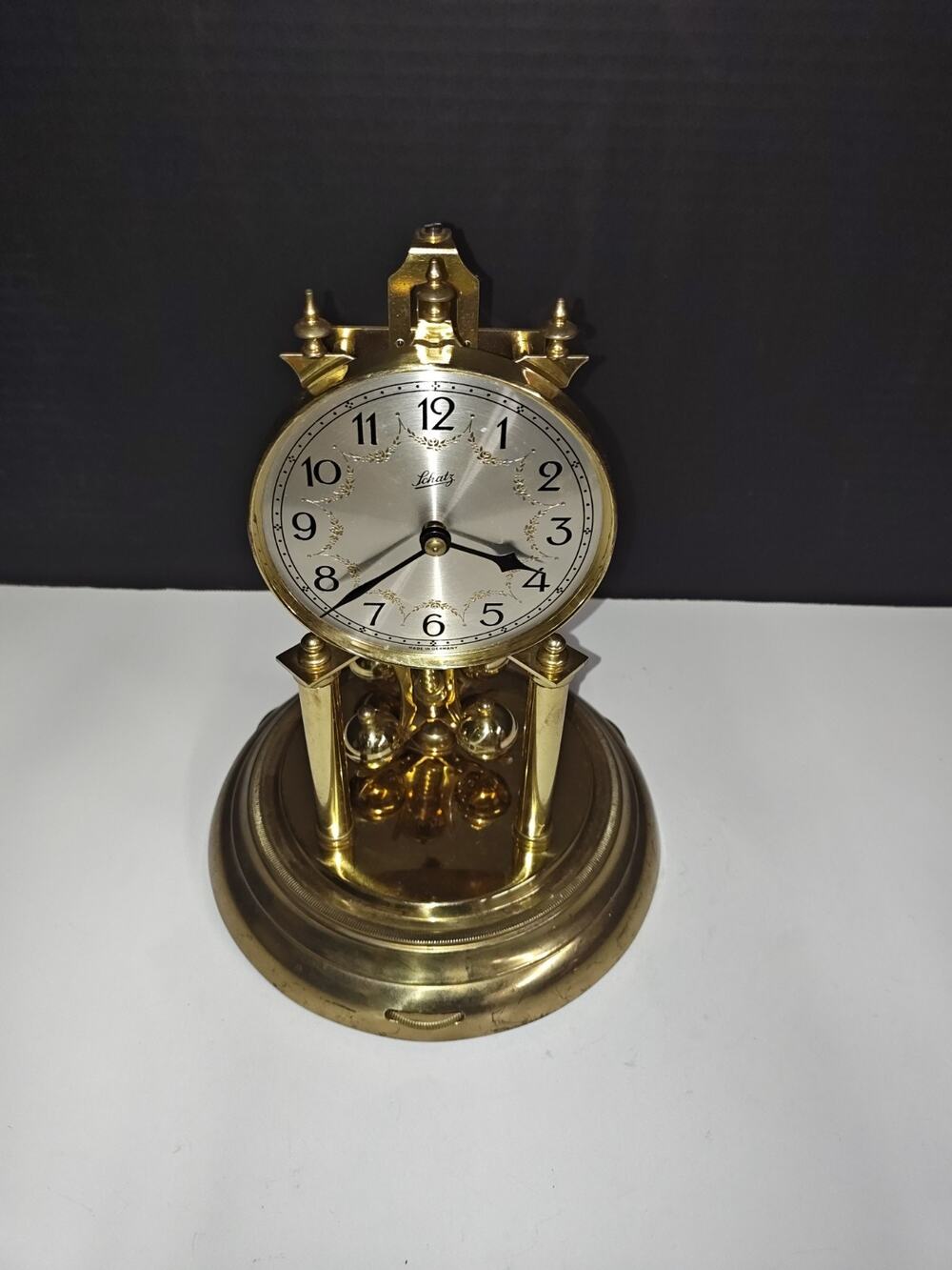 Vintage Aug. Schatz & So'hne #49 Made in Germany Anniversary Mantle Table Clock
